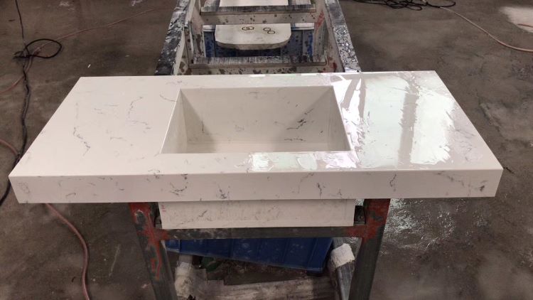 Carrara White Quartz Bathroom Countertop Carrara White Quartz Bathroom Countertop